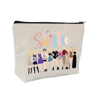 Taylor Swift "Swiftie" Canvas Fan made Makeup Bag